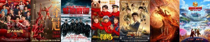 2020春节档电影海报。 2020春节档电影海报。